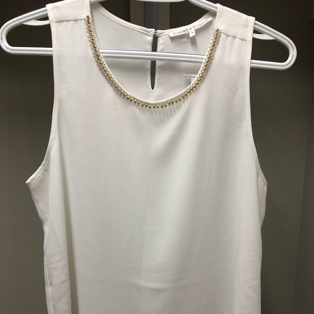 White dressy top